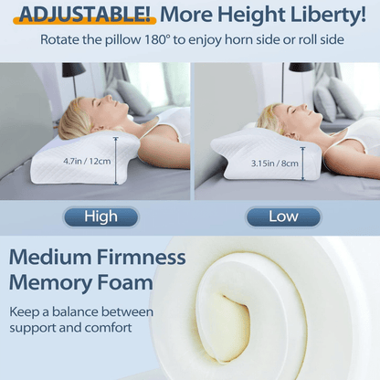 Cervical Pillow for Tech Neck Herniated Discs – PT-Approved